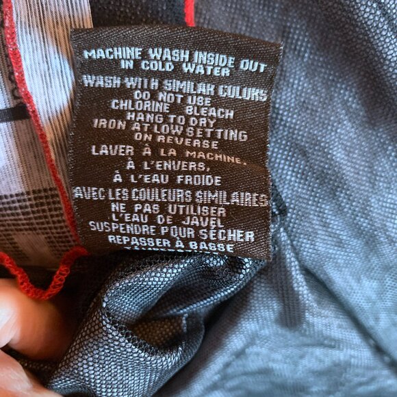 VINTAGE - B&W Red - Graphic Print Tunic Top - Medium - Picture 11 of 12